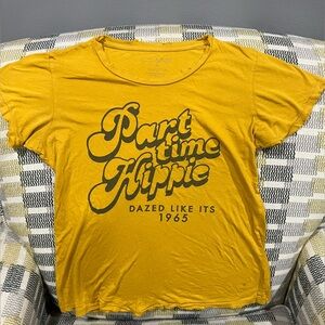 Oopsydaze x Bikinibird Part Time Hippie Shirt distressed size Small